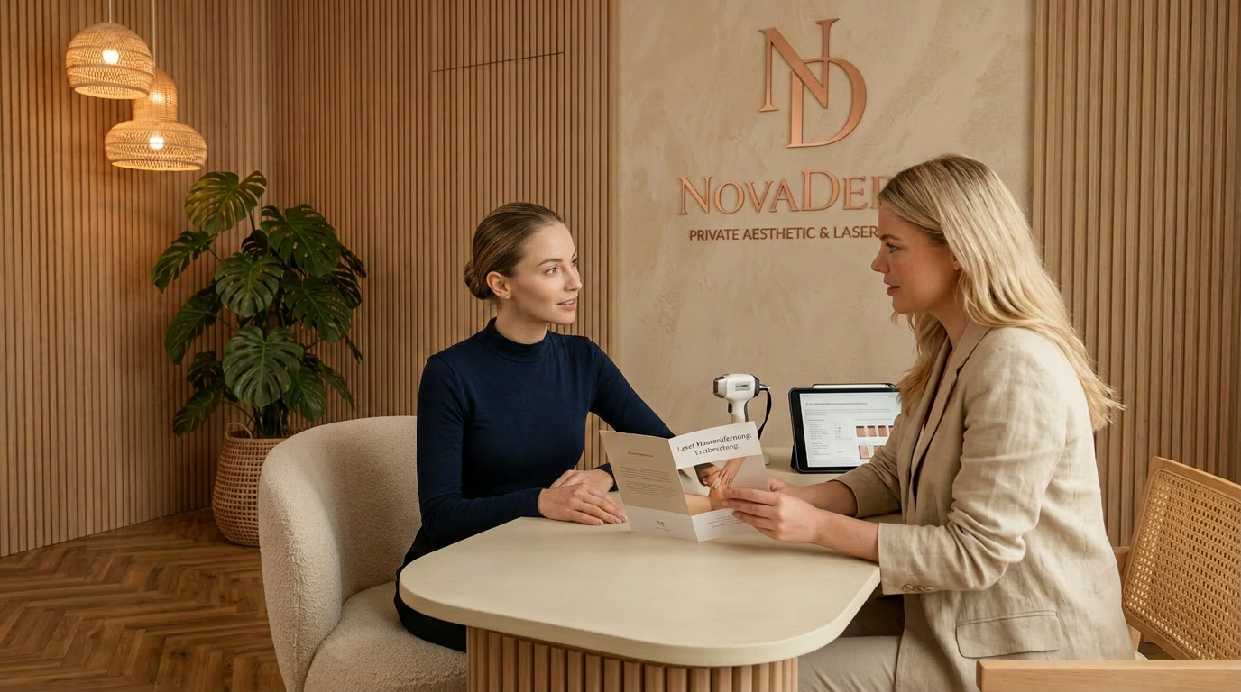 Beratungsgespräch in der NovaDerm Klinik